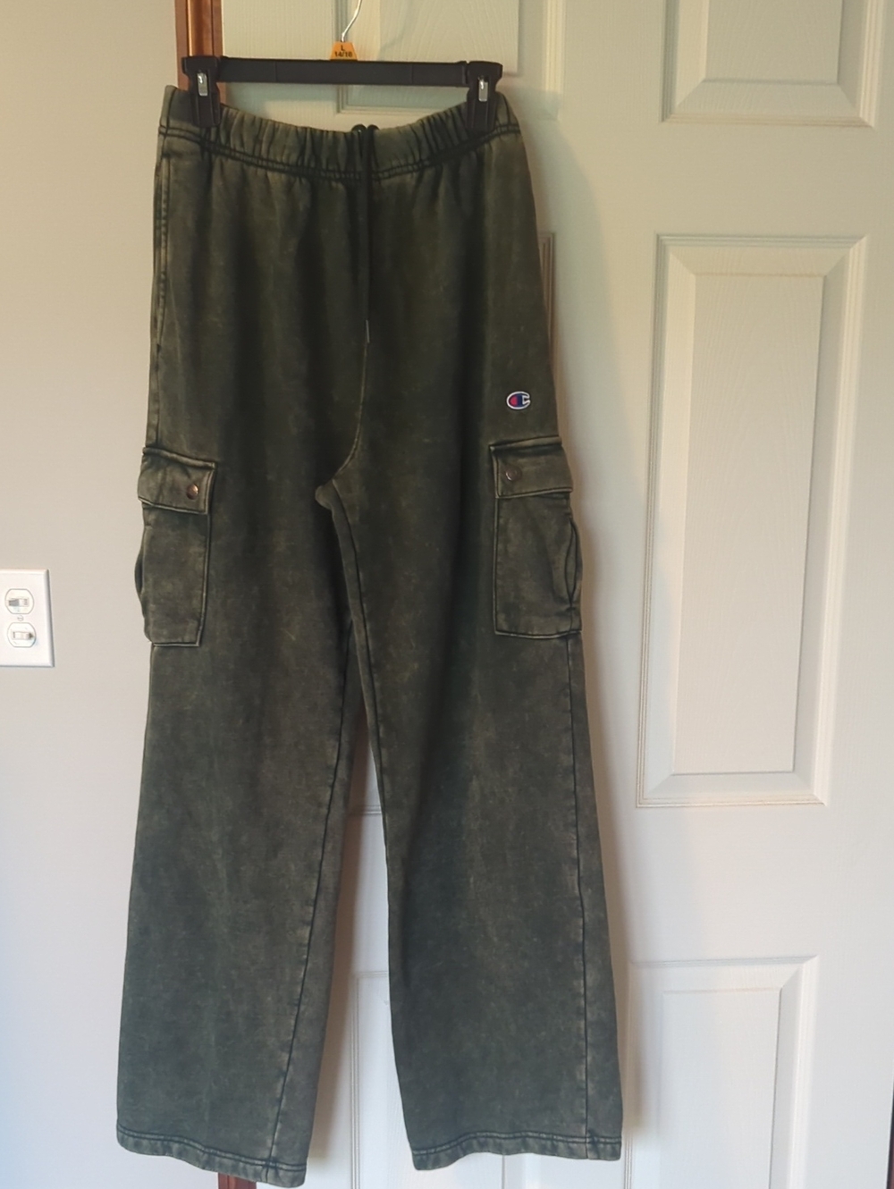 Champion Olive Green Cargo Sweatpants Joggers